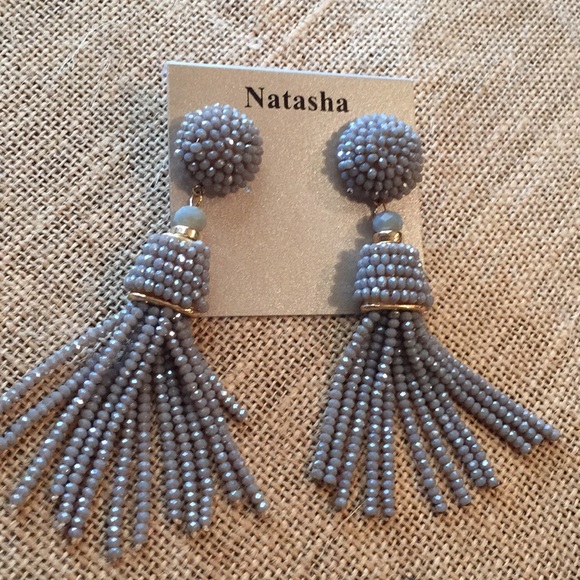 Natasha Couture Jewelry - Natasha pierced beaded tassels